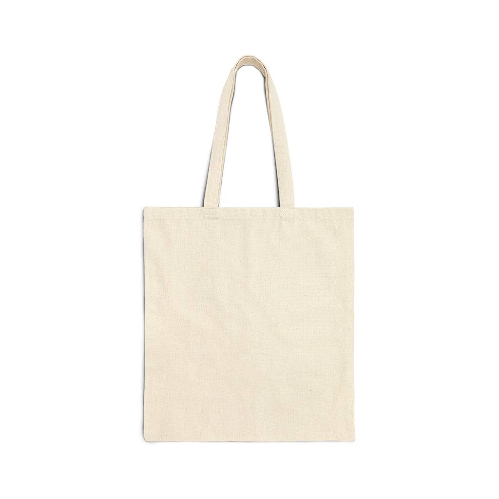 Sleepy Puppy in Blanket Cotton Canvas Tote Bag — Cute Dog Illustration Reusable Shopper
