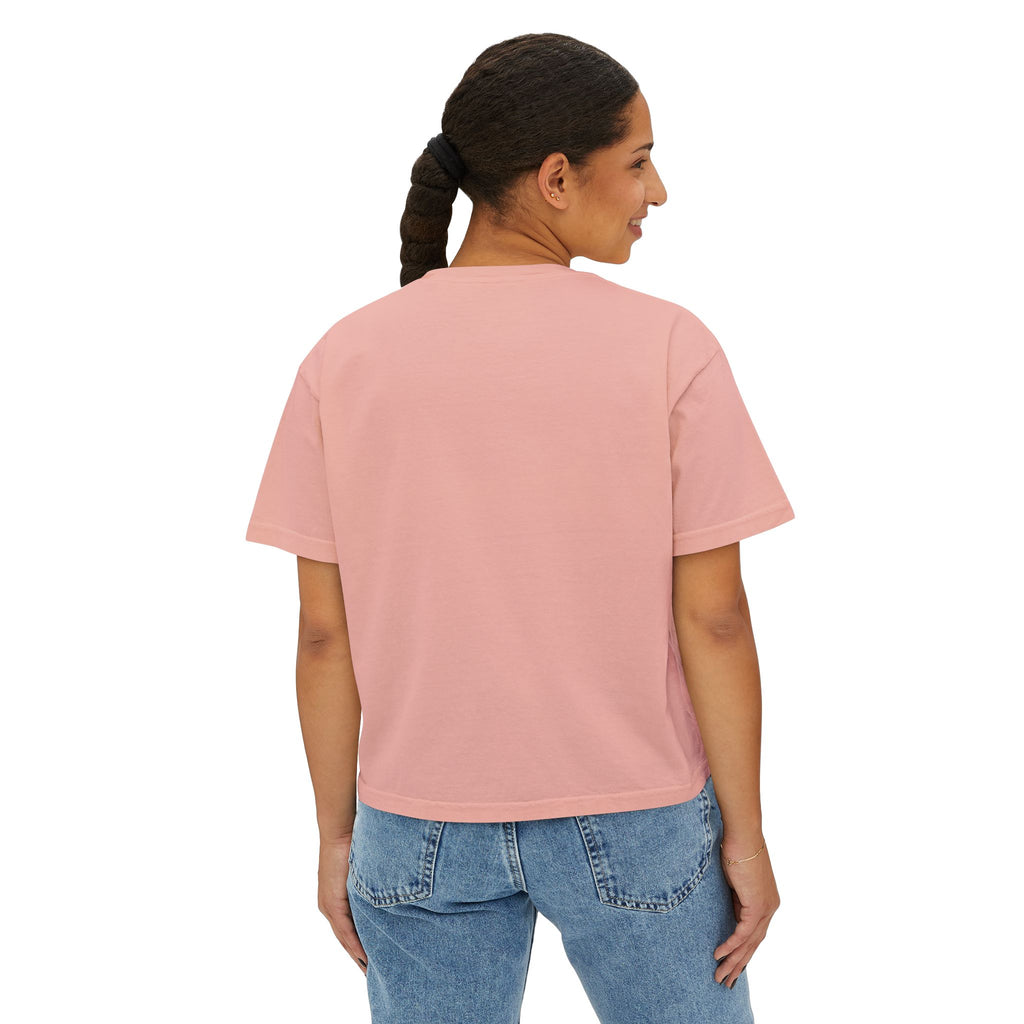 Boxy Tee — 'Real Vibes Only, Stay Original' Graphic Cropped T-Shirt