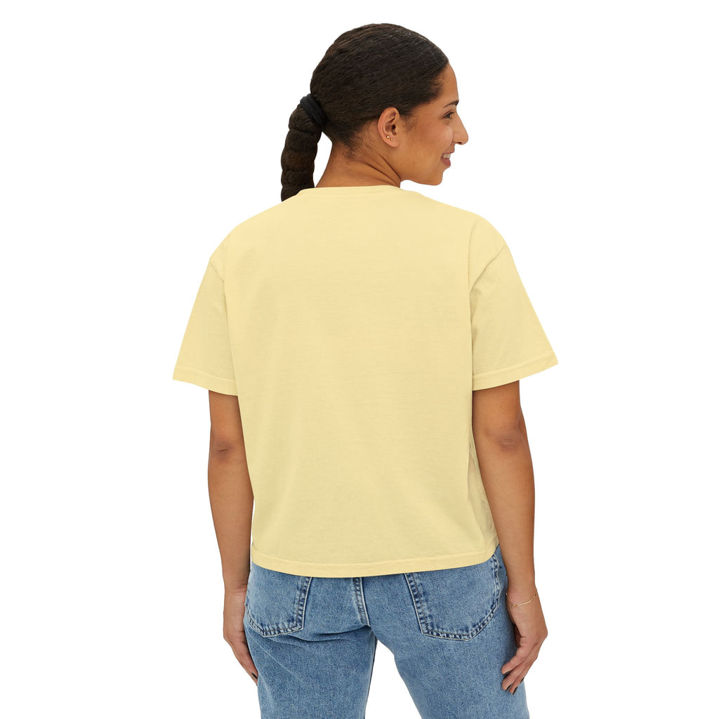 Boxy Tee — 'Real Vibes Only, Stay Original' Graphic Cropped T-Shirt