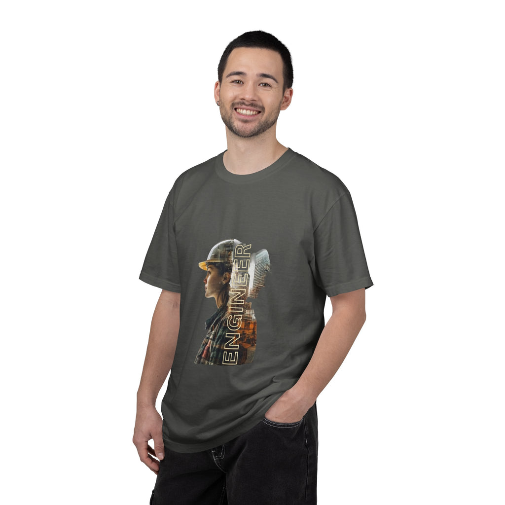 Engineer Double-Exposure Photo T-Shirt