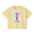 Boxy Tee — 'Real Vibes Only, Stay Original' Graphic Cropped T-Shirt