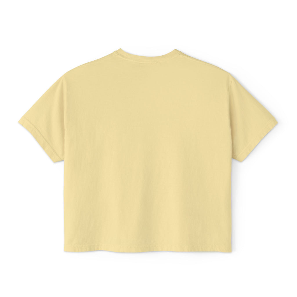 Boxy Tee — 'Real Vibes Only, Stay Original' Graphic Cropped T-Shirt