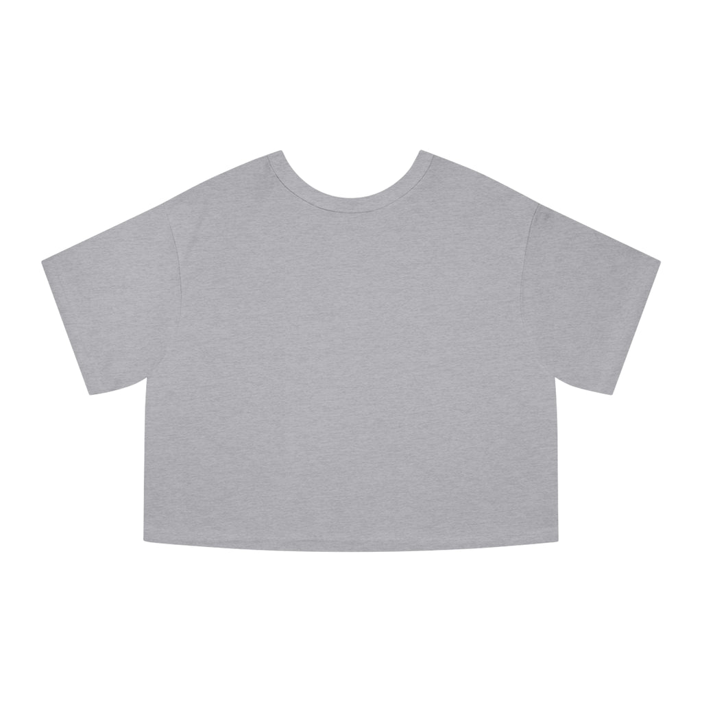 Floral Stamp Grid Cropped Tee