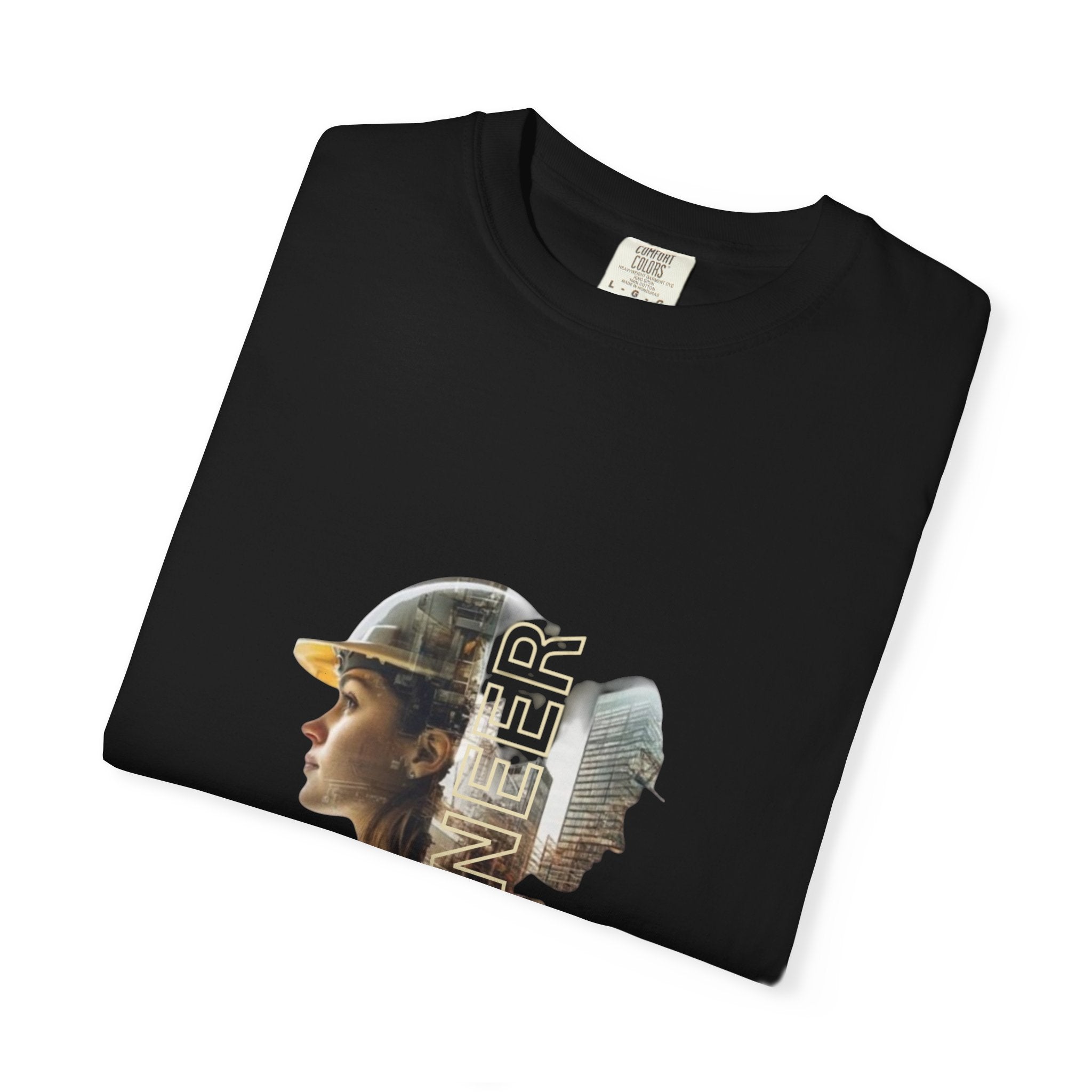 Engineer Double-Exposure Photo T-Shirt
