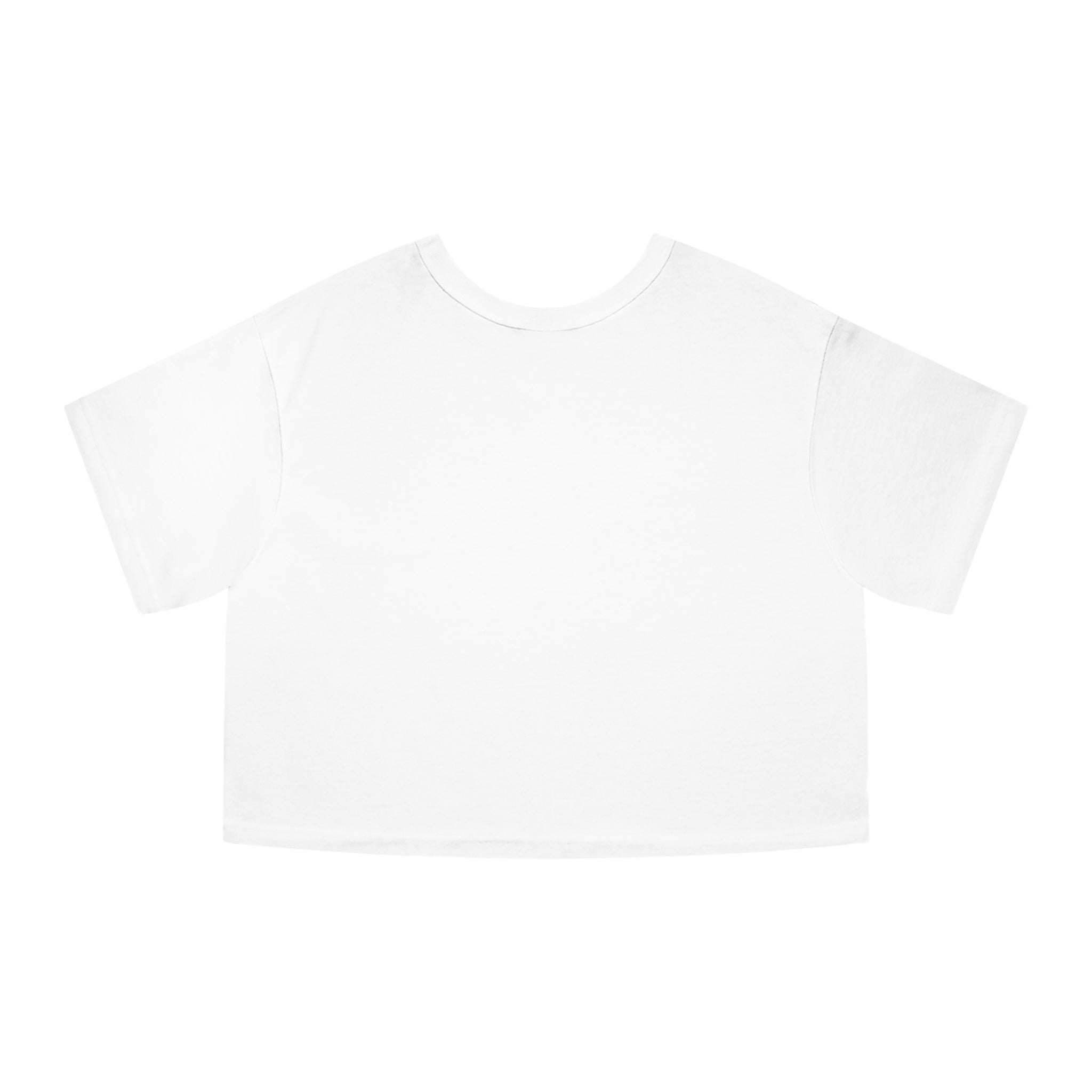 Floral Stamp Grid Cropped Tee