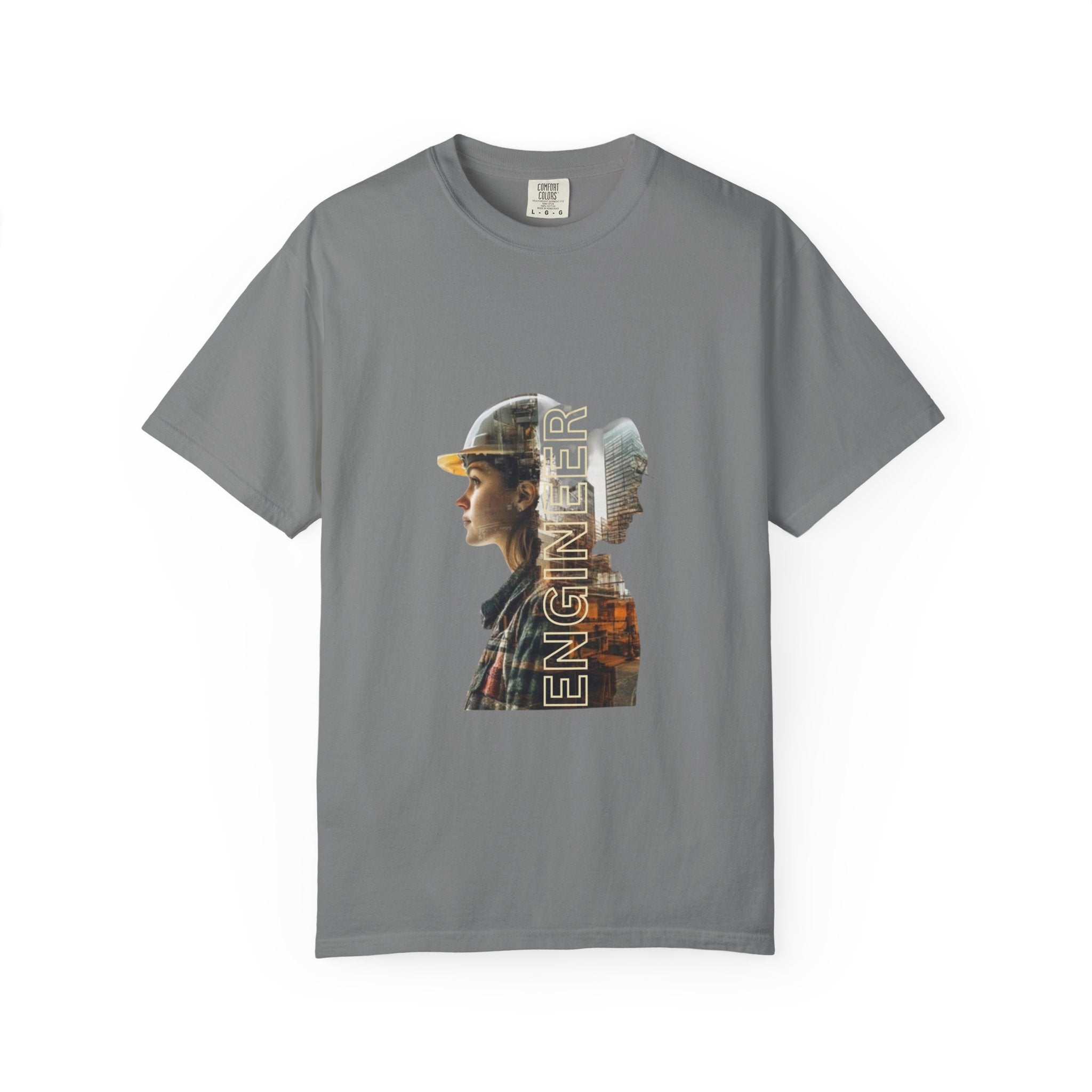 Engineer Double-Exposure Photo T-Shirt