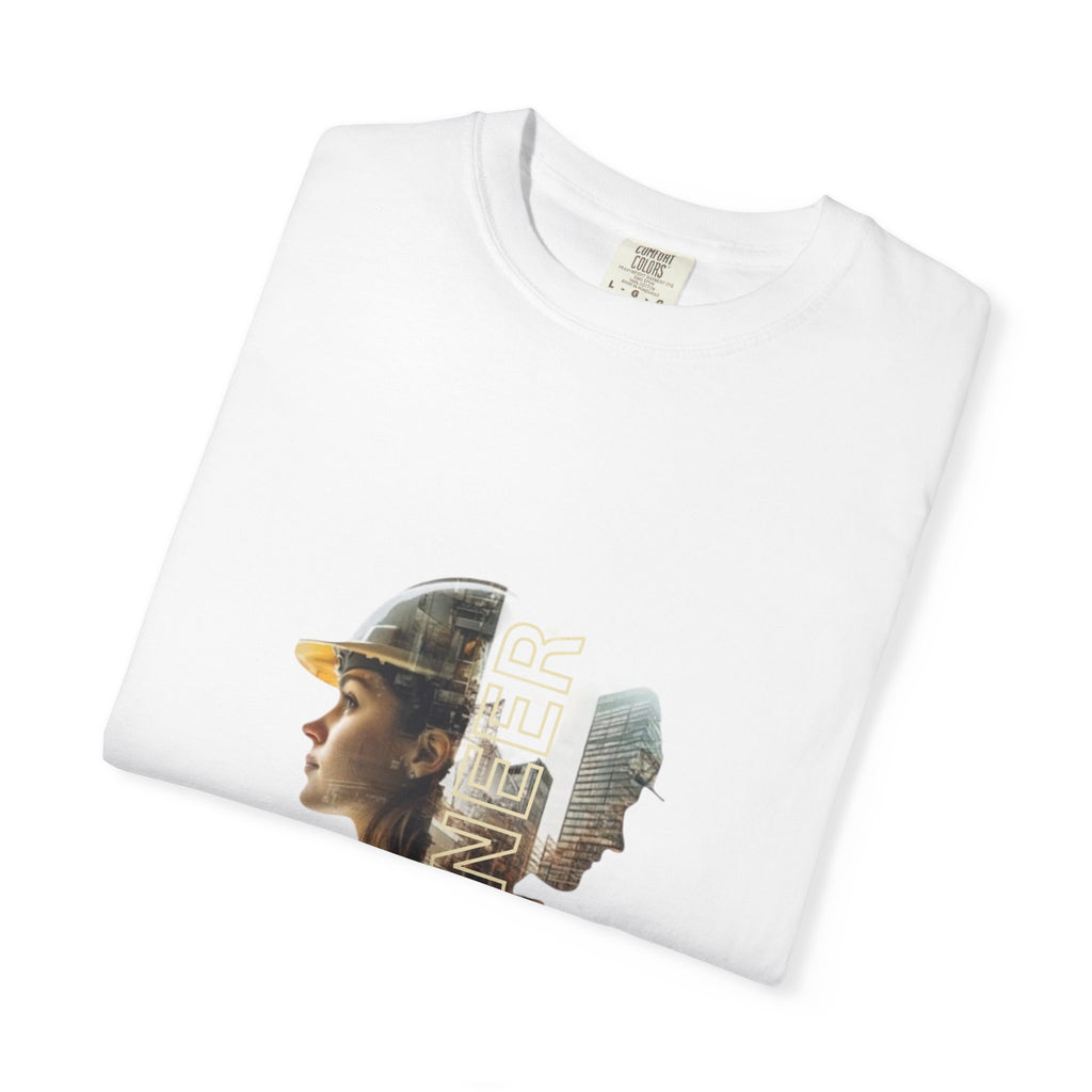 Engineer Double-Exposure Photo T-Shirt