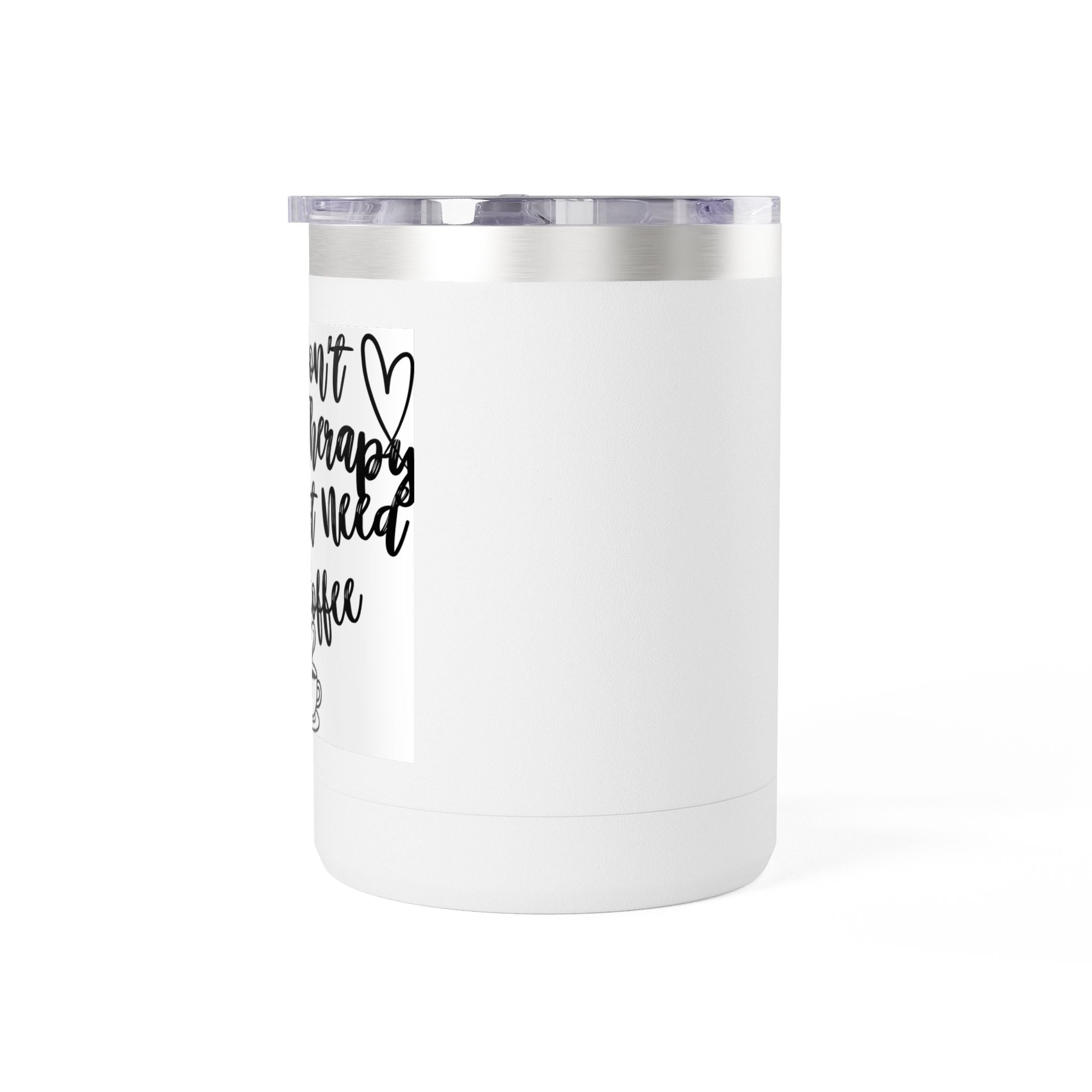 15oz Coffee Tumbler Mug — Handwritten 'Happy' Script Thermal Travel Cup