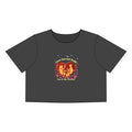 Love Served Sunny Crop Tee — 'Love Served Out? You Gotta Flavor' Graphic