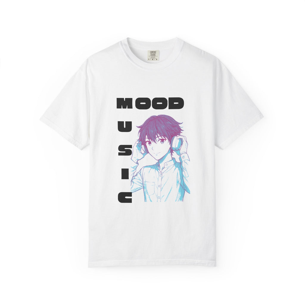 Mood Music T-Shirt — Anime Boy Headphones Graphic Tee