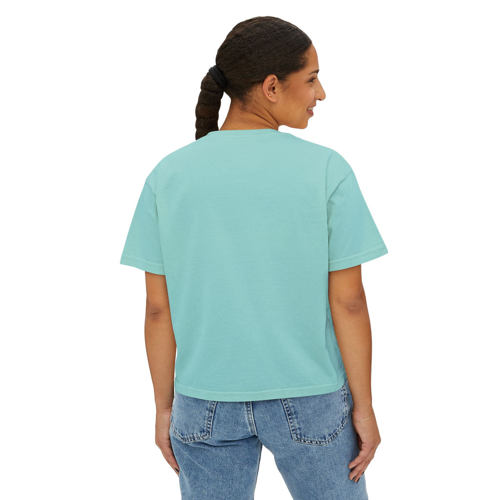 Boxy Tee — 'Real Vibes Only, Stay Original' Graphic Cropped T-Shirt
