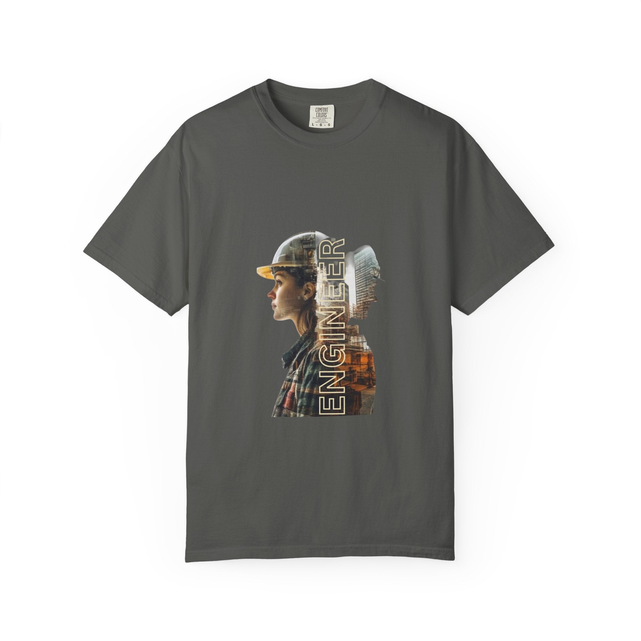 Engineer Double-Exposure Photo T-Shirt