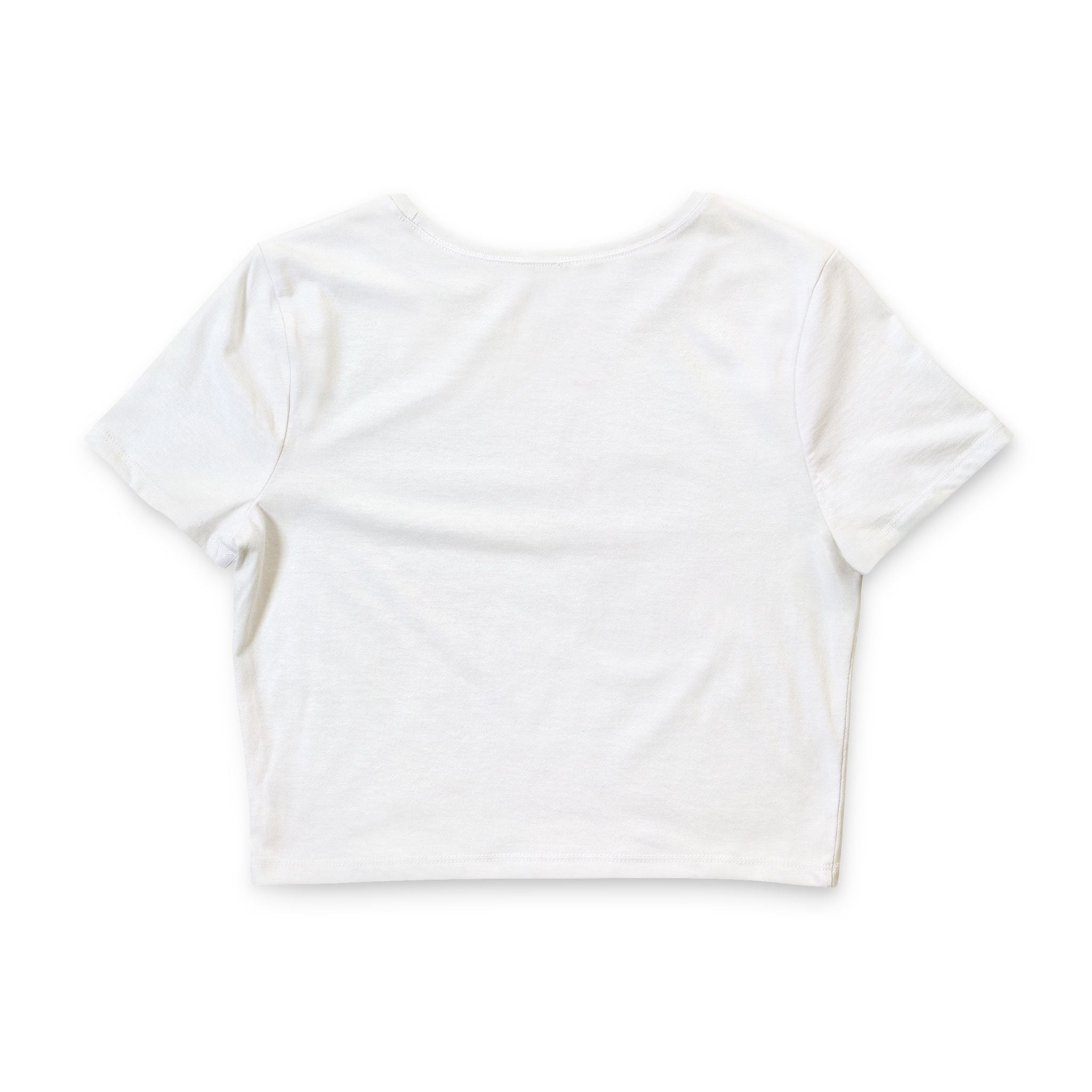 Floral Glow Crop Tee — 'Bloom Slowly' Watercolor Flower Graphic