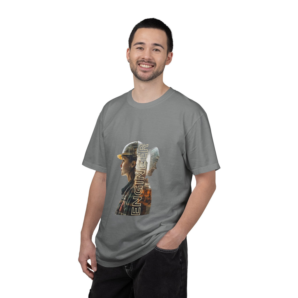 Engineer Double-Exposure Photo T-Shirt