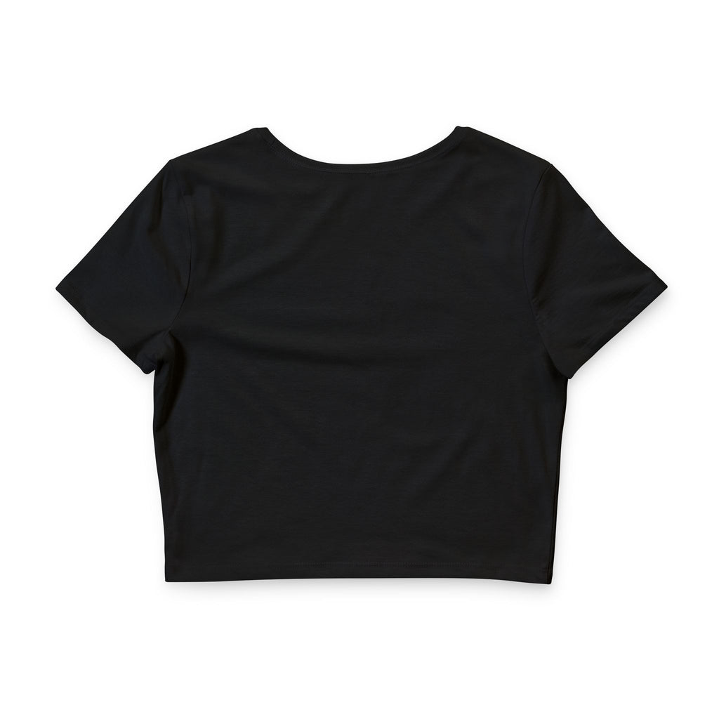 Floral Glow Crop Tee — 'Bloom Slowly' Watercolor Flower Graphic
