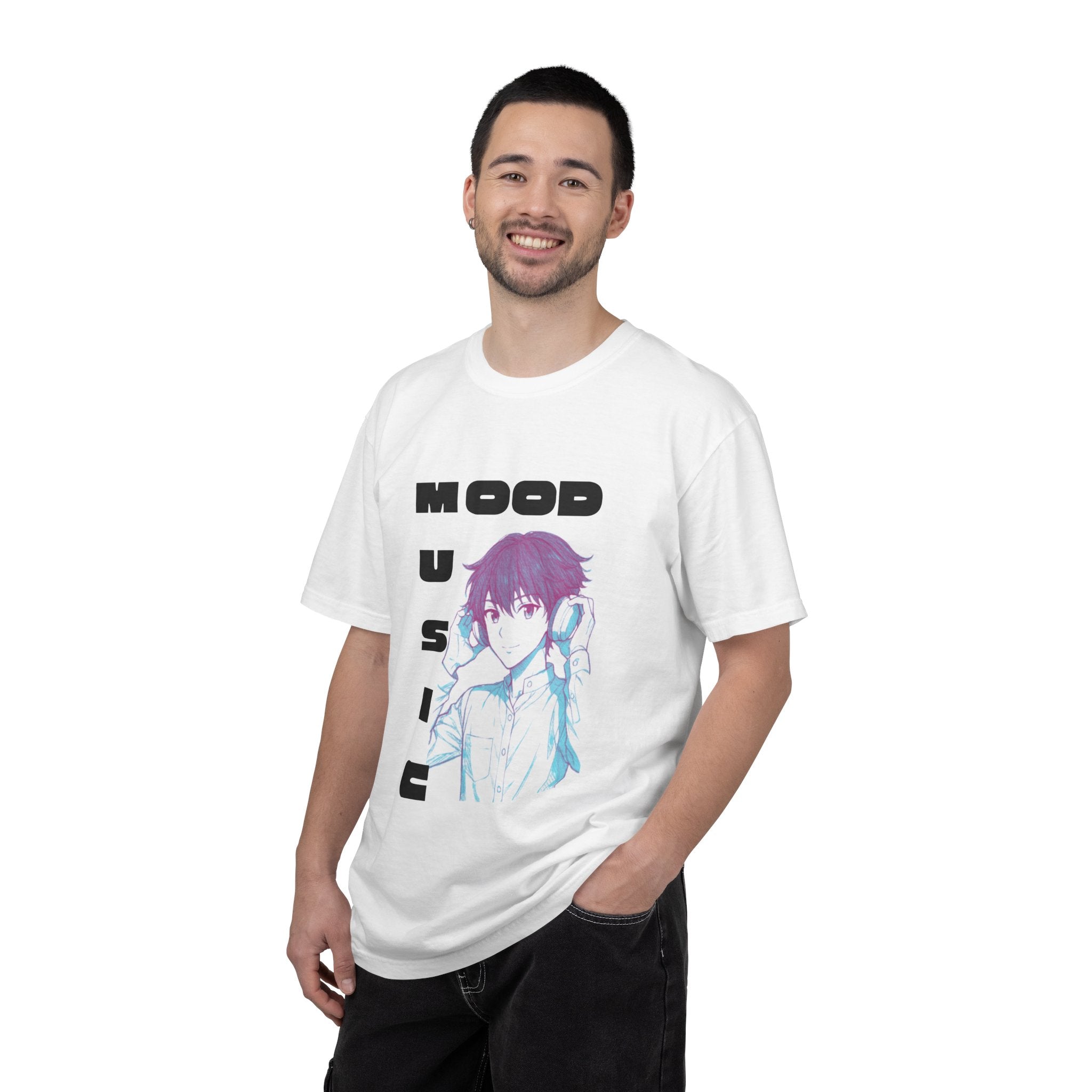 Mood Music T-Shirt — Anime Boy Headphones Graphic Tee