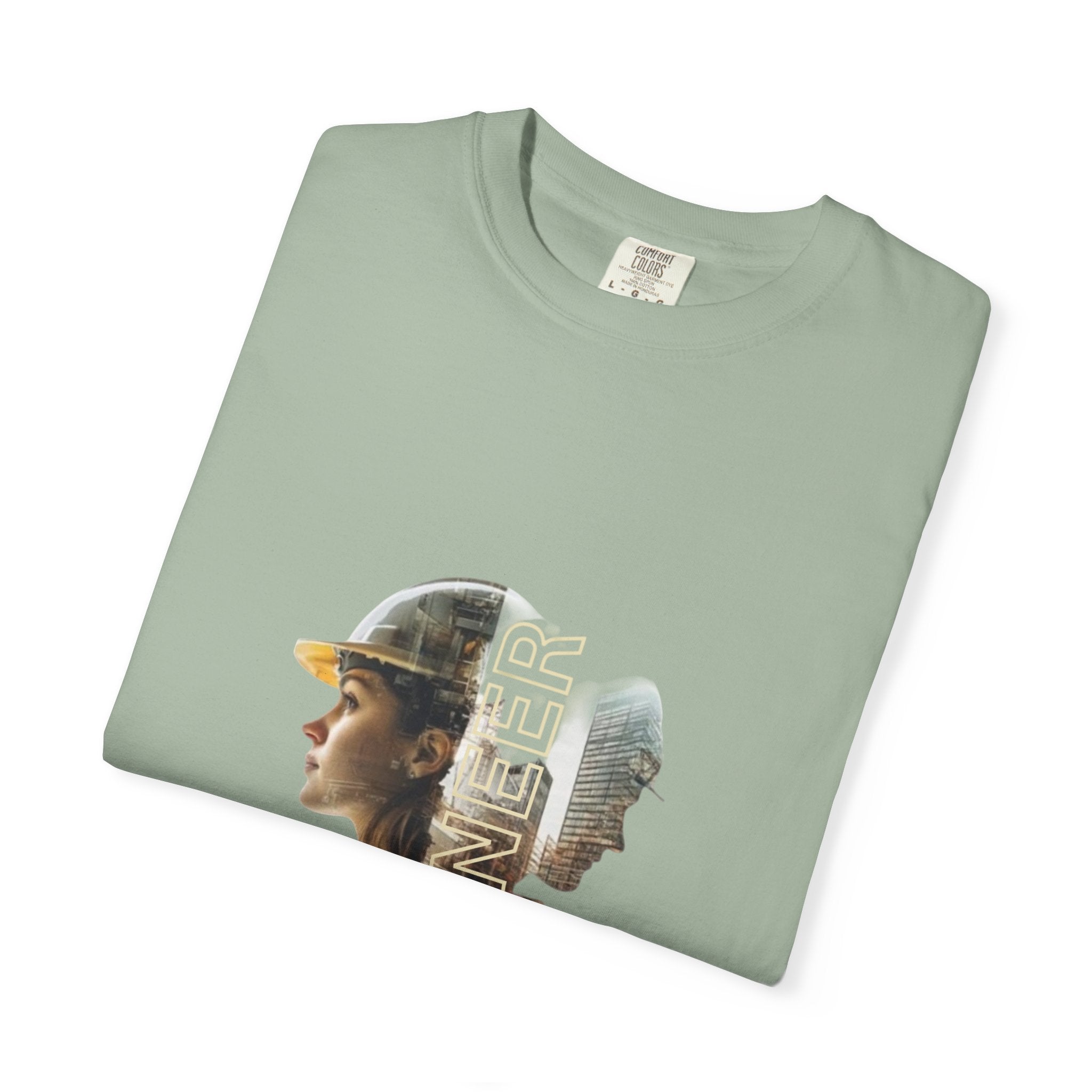 Engineer Double-Exposure Photo T-Shirt