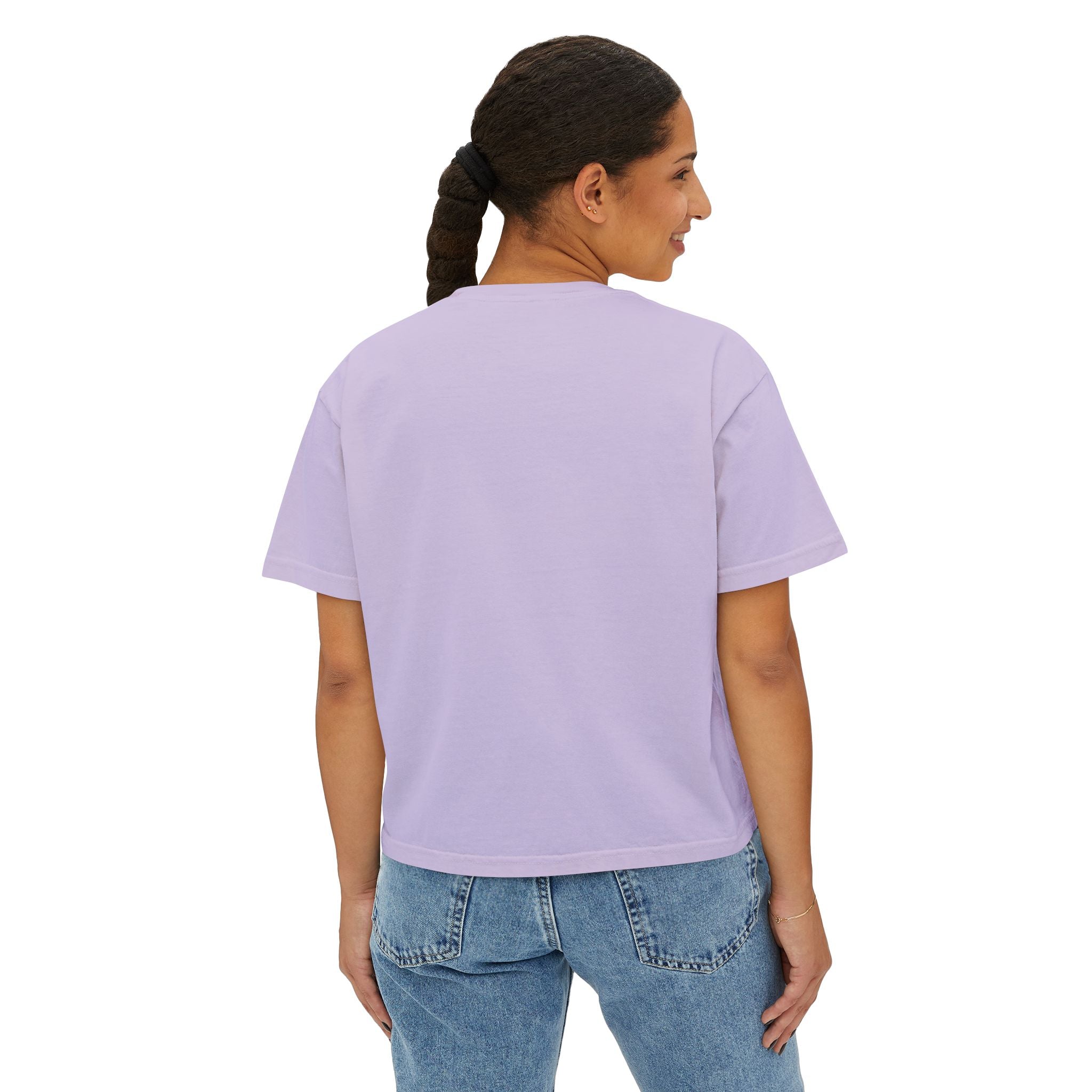 Boxy Tee — 'Real Vibes Only, Stay Original' Graphic Cropped T-Shirt