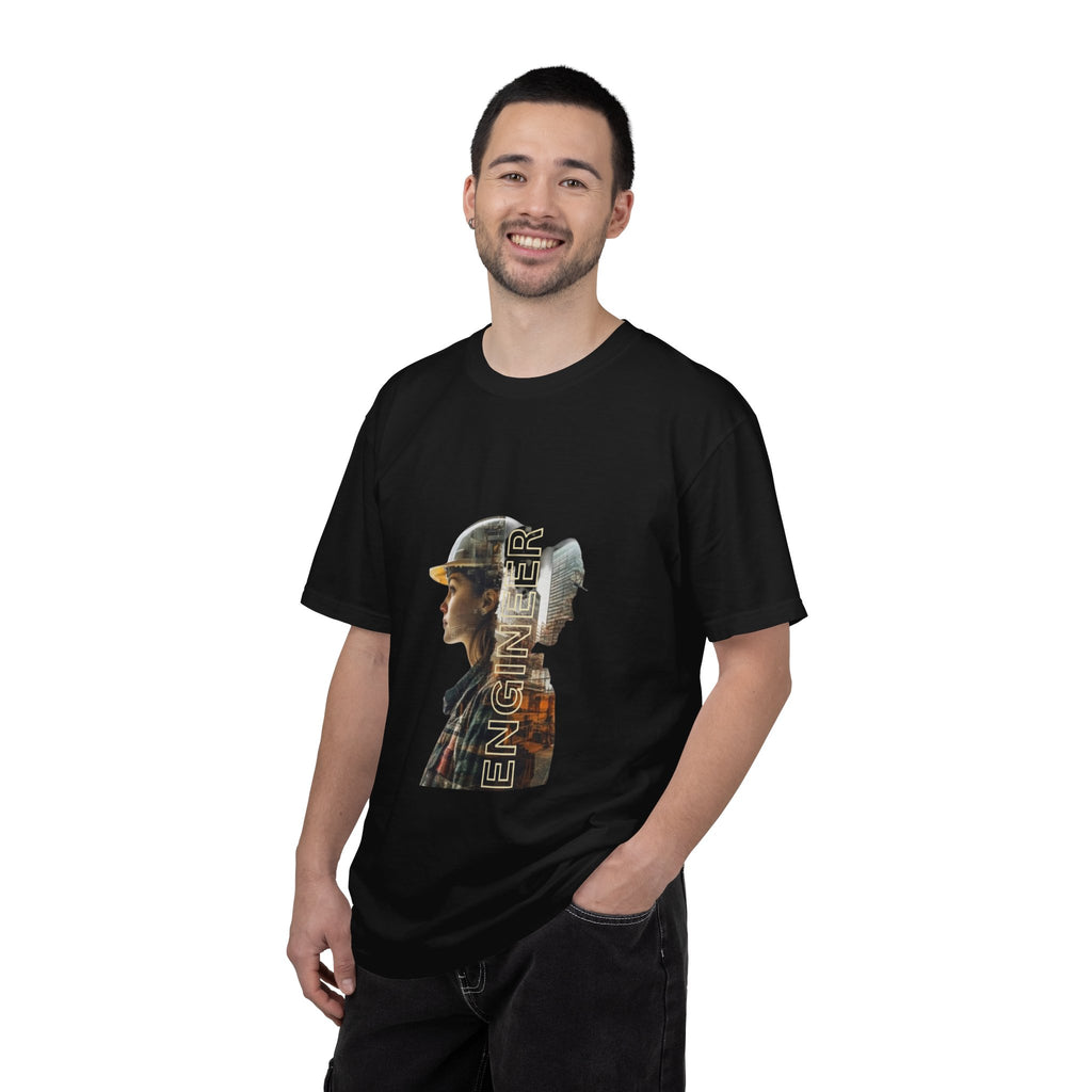Engineer Double-Exposure Photo T-Shirt