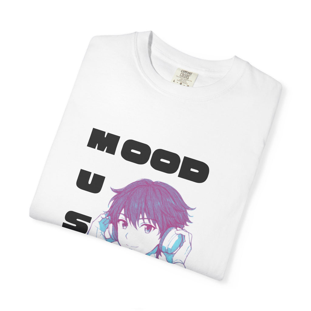 Mood Music T-Shirt — Anime Boy Headphones Graphic Tee
