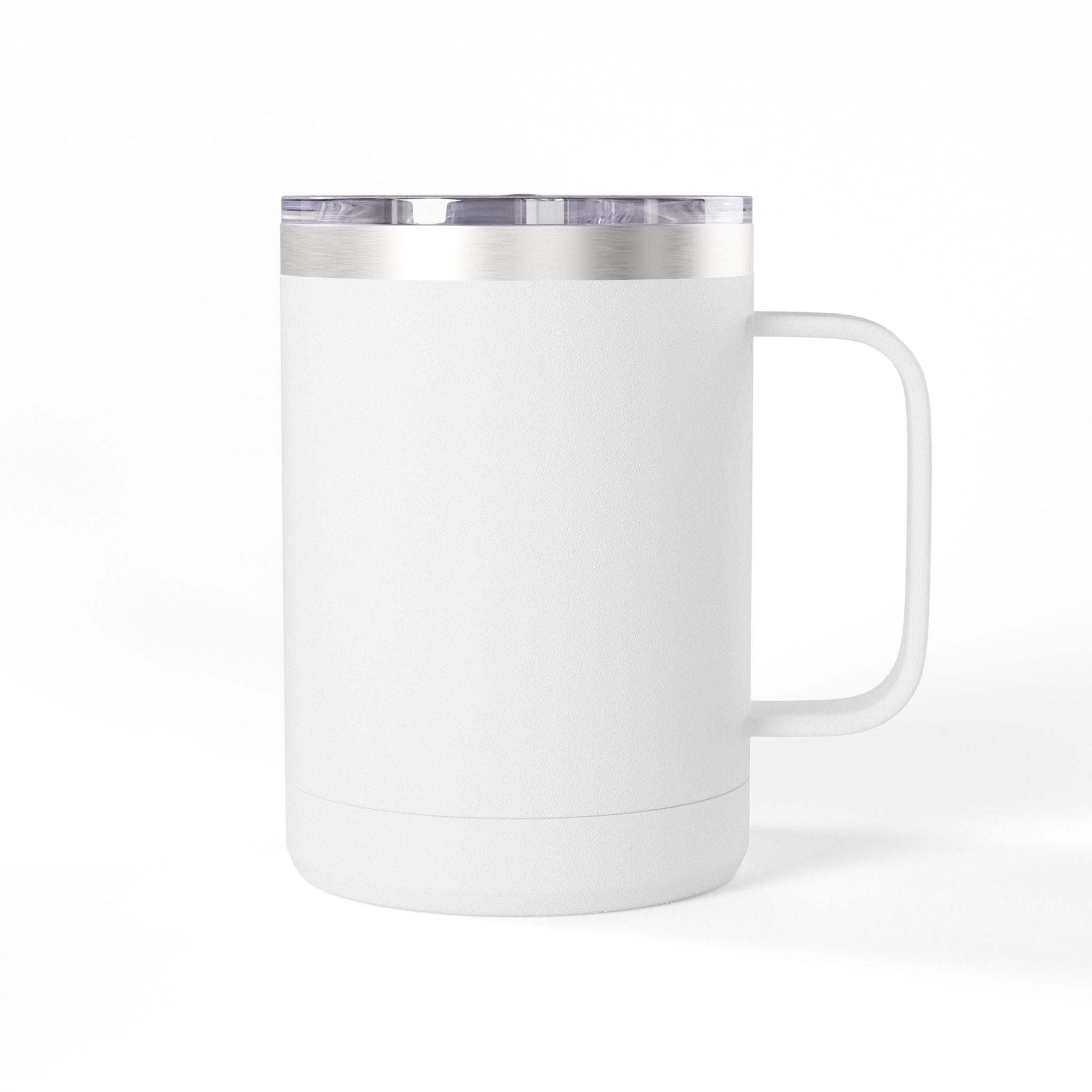 15oz Coffee Tumbler Mug — Handwritten 'Happy' Script Thermal Travel Cup